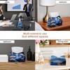 2 Pack Tissue Box Cover Holder, Mushroom World Rectangle Leather