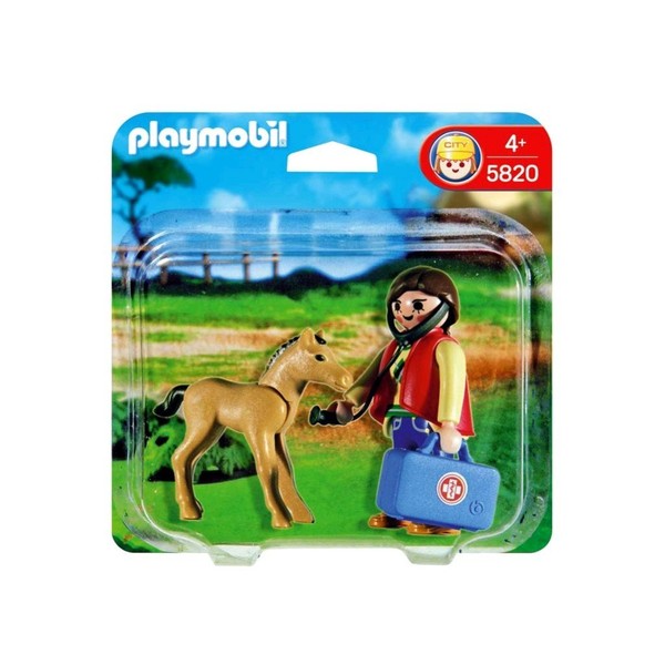 Playmobil - 5820 - Vétérinaire et poulain