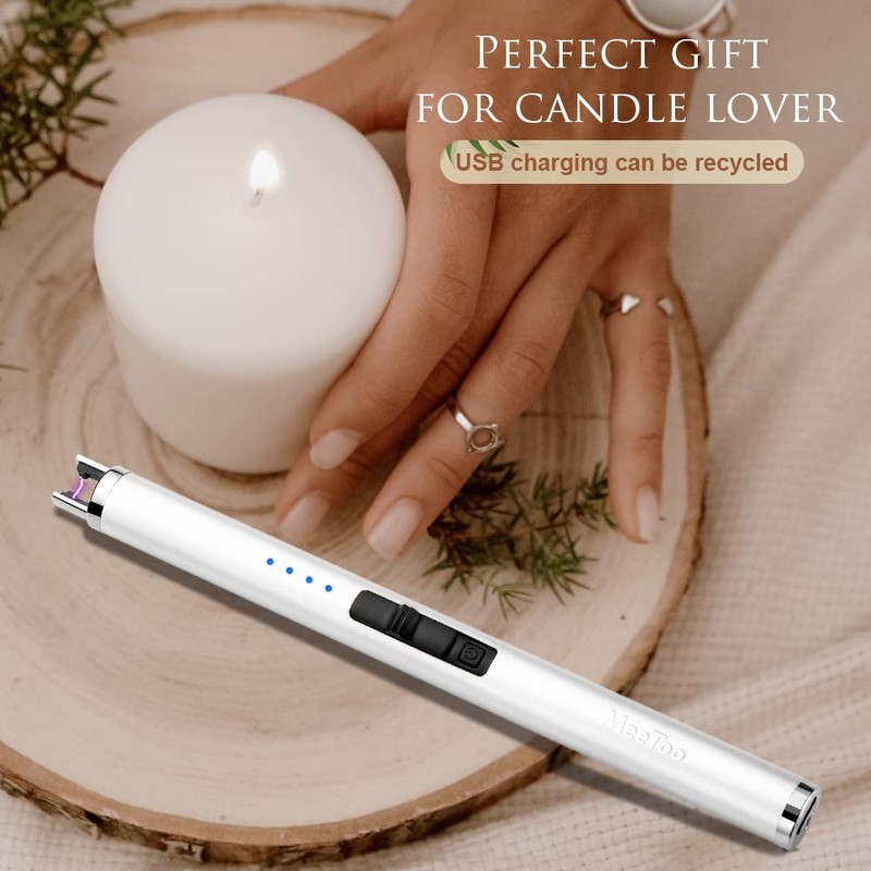 MeeToo Candle Lighter Electric Lighter Rechargeable USB Type-C Lighters for