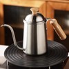 Long Spout Pour Over Coffee Kettle with Wooden Handle 304