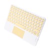 Bluetooth Keyboard Touchpad Round Keycap with Ergonomic Design Stable Connection