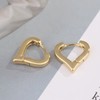 ToHeart 14k Gold Huggie Hoop Earrings Heart Hoop Earrings for