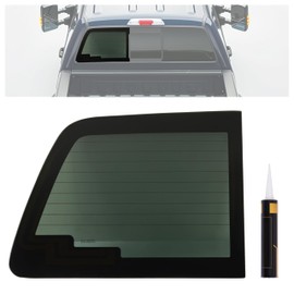 JMTAAT Rear Left Panel Sliding Glass Compatible with 2011-2016 Ford F250 F350 for the Power Slider Window Driver Side Heated w/Defroster Line