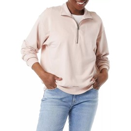 Daily Ritual Oversized Terry Cotton Modal Quarter Zip Sweatshirt Womens XL