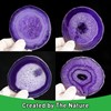 Agate Coaster Set of 4, 3.5-4" Natural Geode Stone Coasters