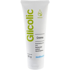 Glicolic Crema Hidratante Facial y Restaurador Cutáneo Mejora Textura, Luminosidad, Apariencia de Manchas y Signos de Envejecimiento Ácido Glicólico Ideal para Pieles Secas Máxima Humectación hasta por 24 hrs Tubo con 60g