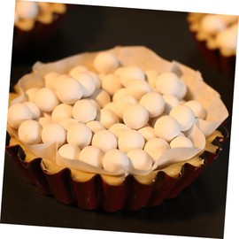 KICHOUSE Ceramic Crust Weights Food Grade Heat Resistant Baking Beans for Blind Baking with Storage Bottle for Tart and Preparation