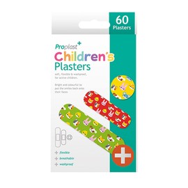 UK Phoenix 60 x Animal Children's Plasters Assorted Sizes Various Animals Prints Colours