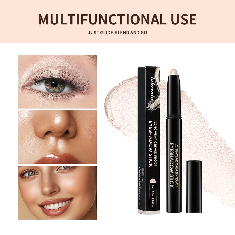 FIVEFULU Matte Cream Eyeshadow Stick, Nude Pink Eye Shadow Stick
