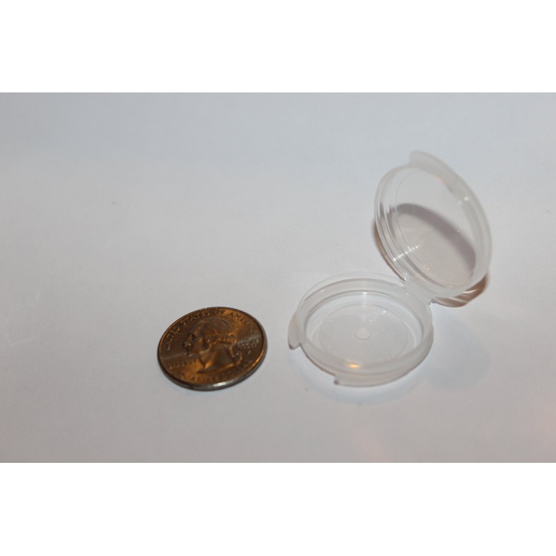 100 0.05 oz Small Clear Plastic Sample/Tester Containers - Can