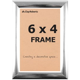 Photo Picture Frame 6 x 4, Silver, Freestanding and Wall Mountable, 10 x 15 cm, 6x4 Picture Frames, Silver Frames, Photo Frame, 6x4 Photo Frames, Picture Frames, 4x6 Photo Frames