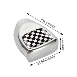 TOMALL Push Start Button Cover Compatible with Mini Cooper F56 F55 F57 F54 F60 Car Engine Start Button Cover Engine Start Stop Button Cover Push Start Stop Ignition Ring Cap for Car Accessories(Plaid)