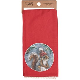 Primitives by Kathy Winter Squirrel Kitchen Towel