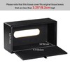 MEIBOOCH Rectangle Tissue Box Cover, Luxury PU Leather Tissue Box
