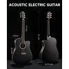 Donner 41-Inch Acoustic Electric Guitar Kit for Beginners, Full Size