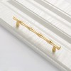 ESreake 6Pcs Bamboo Shape Solid Zinc Alloy Cabinet Knobs Handles,