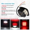 Partsam Pair 38 LED Universal Tail Brake Turn Stop License