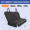 ALLANSING Back Seat Cover for Compact Cars/SUVs Rear Split Bench