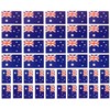 40 Removable Stickers: Australia Flag, Australian Party Favors, Decals