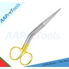 AAProTools Knowles Bandage Scissors, Angled Shank, Gold Handle 5.5" German