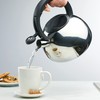 Farberware Teakettles Stainless Steel Egg-Shaped Whistling Induction Tea Kettle, 2.3