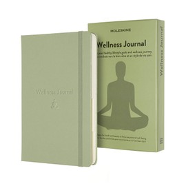 Moleskine - Wellness Journal, Theme Notebook - Hardcover Notebook to Track Your Health and Fitness Goals - Large Size 13 x 21 cm - 400 Pages