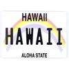 Hawaii License Plate Fridge Collector's Souvenir Magnet 2.5" X 3.5"