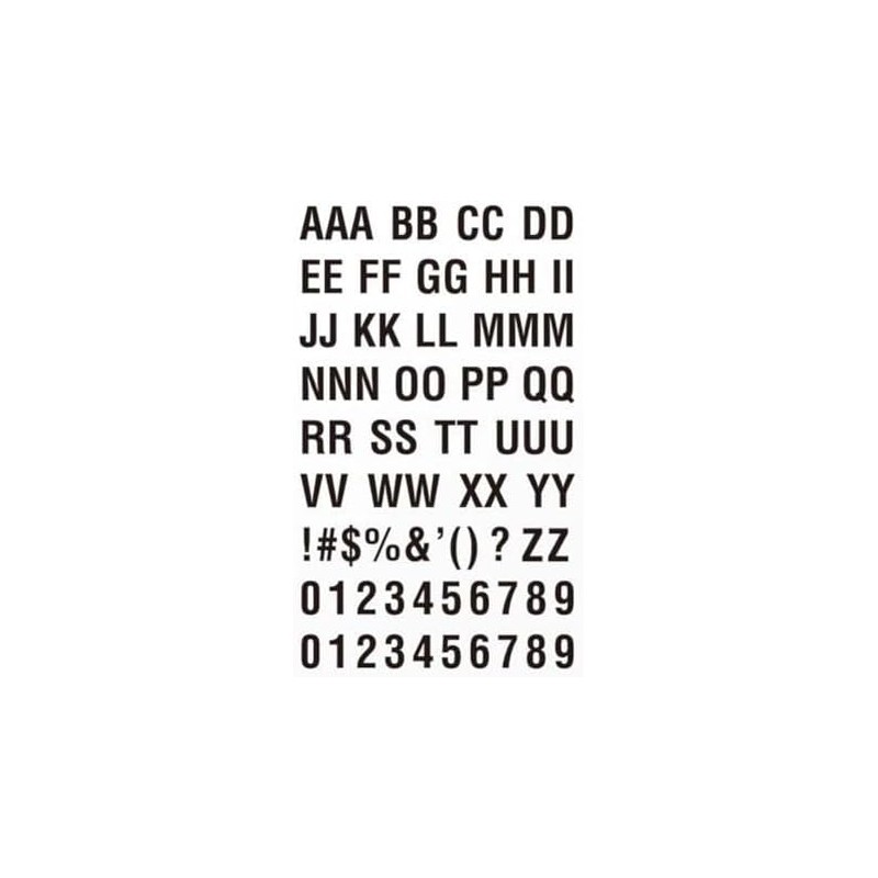 Alfabeto Tatuaje Temporal Pegatina Bloque Letra Tatuaje Falso Diy Nombre