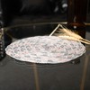 FUN LAVIE 4 PCS Round Placemats for Dining Table Polyester