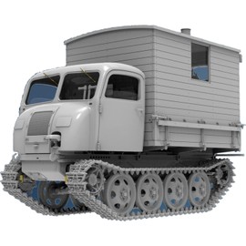 Mini Art 35493 1:35 German Field Kitchen on RSO/01 - Faithful Replica, Model Building, Plastic Kit, Crafts, Hobby, Gluing, Model Kit, Assembly, Unpainted