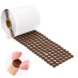 1000 Pcs 3/8" Self Adhesive Felt Furniture Pads Brown Cabinet Door Bumpers 1/8" Thick Small Felt Pads Round Furniture Feet Floor Protectors for Kitchen Chair Legs Hardwood Floors Coasters Drawers