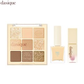 DASIQUE Butter Collection Shadow Palette + Tint + Nail Set 3items [Cream De Butter Collection], Shadow#$%Tint#$%Nail:17 Butter Cream-02 Salted Butter-Vanilla