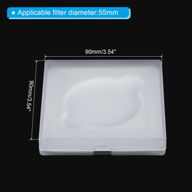 PATIKIL Lens Filter Bag, Camera Filter Bag, Portable Lens Filter Box, Water Resistant, Dustproof Plastic for Photography, Black Red, Modern