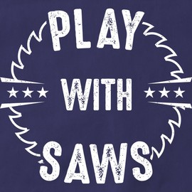 CafePress Play with Saws Carpenter Carpentry Woodworki Kitchen Apron with Pockets, Grilling Apron, Baking Apron