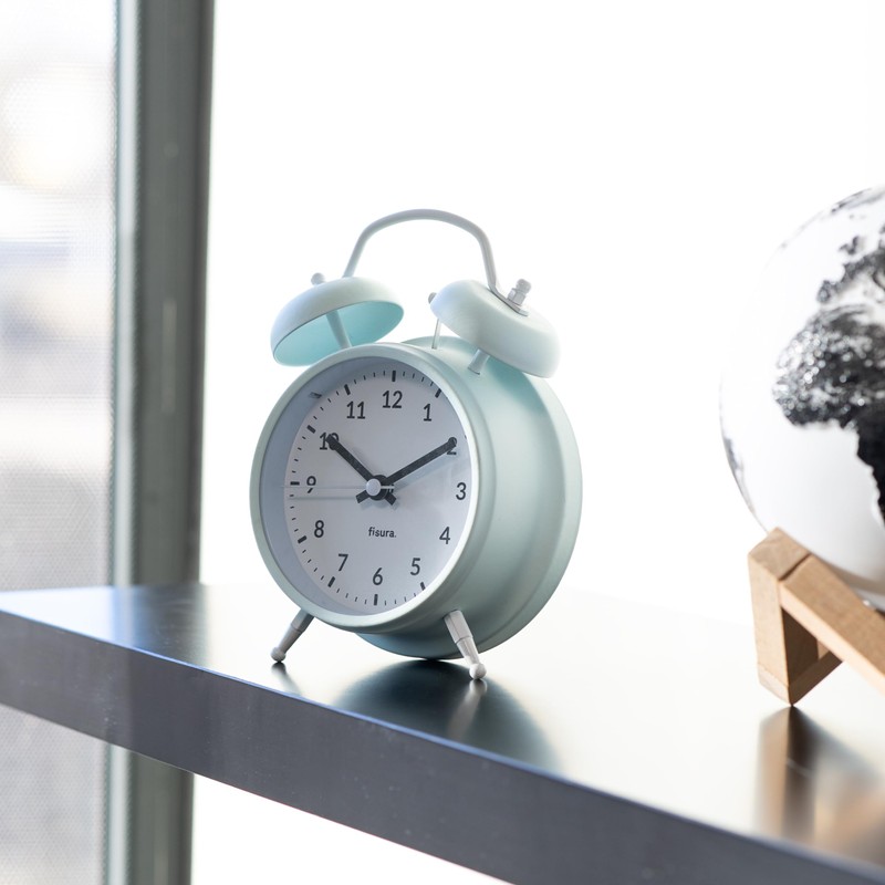Fisura – Analog Alarm Clock Without Ticking, with LED Night