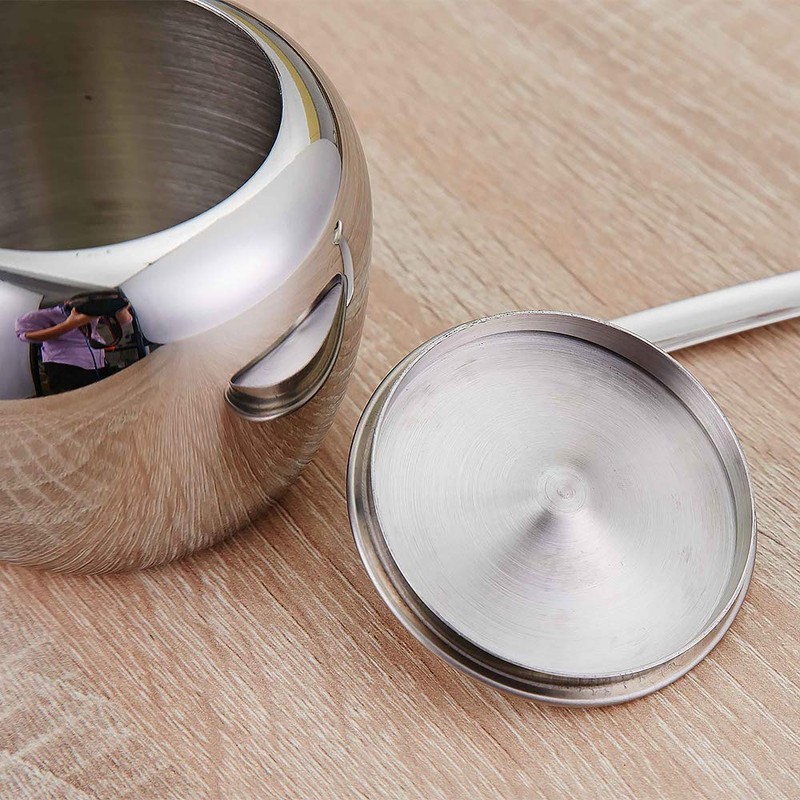 SUS304 Stainless Steel Spice Sugar Bowl with Lid and Spoon