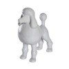 Nayothecorgi Ceramic Dog Statue - Shiny Grey Standing Poodle Dog