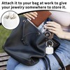 Ring Holder for Jewelry, Traveling Jewelry Holder with Keychain,Portable Ring