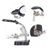 Lupa Con Led Pinza Base Para Cautín Reparacion Electrónicos