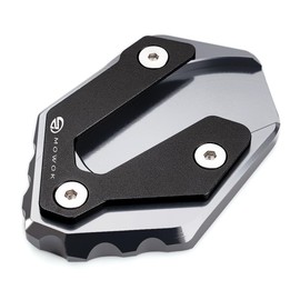Mowok Motorcycle Side Stand Plate Foot Widening Stand for MT07 MT09 TRACER 9 GT 7 GT 900GT 700GT XSR 700 900 R7 R125 FZ6 XJ6 MT-125 MT-09 SP 2024 Accessories (Grey)