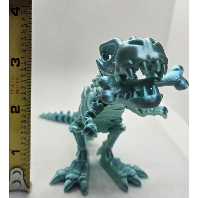 T-Rex Skeleton Fidget Toy ‚Äì 3D Printed Articulated Dinosaur |