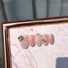 Pink Wave Handmade Nail Tips - Natural / 핑크 웨이브