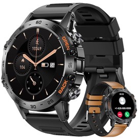 LIGE Reloj Inteligente Hombre,1.39" HD Smartwatch Hombre con Llamadas Bluetooth,Pulsómetro Monitor Sueñode, 100+Modos Deportes,400mAh Deportivo Smart Watch para Android iOS Silicona