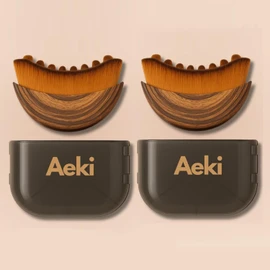 Aeki Lymphatic Contour Face Brush - Reduces Puffiness & Restores Definition, Aeki Lymphatic Face Brush, 100% Gentle & Soft on Skin | Naturally Sculpted Look,Aekii Facial Brush (2 Set)
