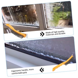 VILLFUL Stainless Steel Wire Brush Plastic Handle Strong Wire Brush for Cleaning Rust Paint Stains