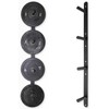 Fitvids Weight Plate Storage Rack, Weight Plate Holder Wall Mounted
