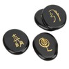 4Pcs Reiki Symbols Stones Smoother Surfaces Engraved Reiki Stones for