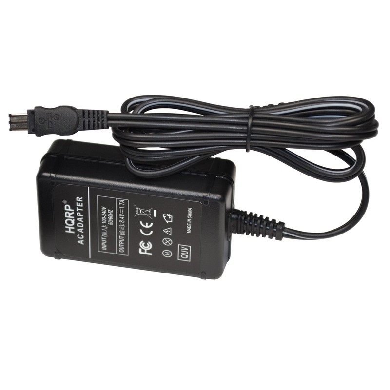 HQRP AC Charger Compatible with Sony Camcorder DV DCR-HC14E, DCR-HC15E,