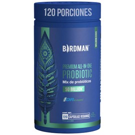 Birdman Probióticos Cápsulas Billones Ufc Liberación Retardada Aditivos Cápsula Vegana All One 120