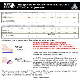 SKATE GURU Jackson Ultima Recreational Women's Figure Ice Skates Softec Diva DV3000 / Color: Blue, Adult Size: 9